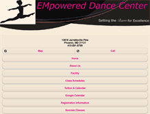 Tablet Screenshot of empowereddance.com